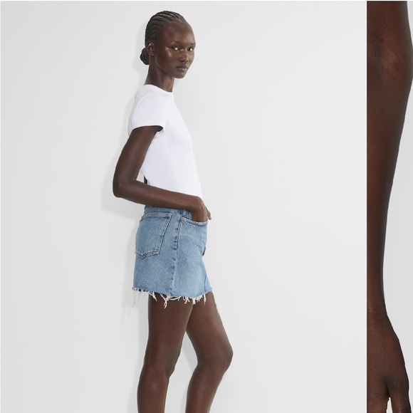 Agolde Light Blue Denim Mini Skirt - Picture 8 of 9